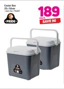 Pride Cooler Box 25Ltr (Silver)-Each