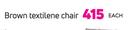 Brown Textilene Chair-Each