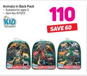 Kid Connection Animals In Back Pack