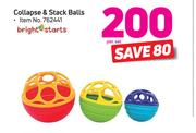 Bright Starts Collapse & Stack Balls-Per Set