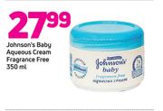 Johnson's Baby Aqenous Cream (Fragrance Free)-350ml