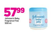 Johnson's Baby Jelly (Fragrance Free)-500ml