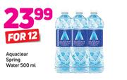 Aquaclear Spring Water 500ml-For 12