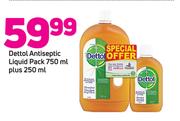 Detol Antiseptic Liquid Pack 750ml Plus 250ml