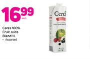 Ceres 100% Fruit Juice Blend 1Ltr-Each