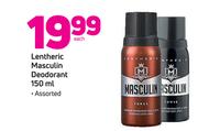 Lentheric Masculin Deodorant 150ml-Each