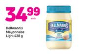 Hellmann's Mayonnaise Light 428g-Each