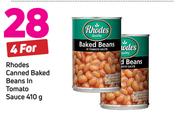 Rhodes Canned Baked Beans In Tomato Sauce 410g-For 4