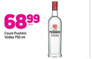 Count Pushkin Vodka 750ml-Each