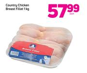 Country Chicken Breast Fillet 1kg-Each