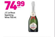 J C Le Roux Sparkling Wine 750ml-Each