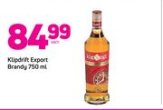 Klipdrift Export Brandy 750ml-Each