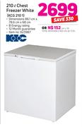 KIC 210Ltr Chest Freezer White KCG 210 1