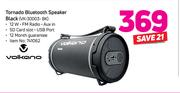 Volkano Tornado Bluetooth Speaker Black VK-30003-BK