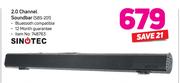 Sinotec 2.0 Channel Soundbar SBS-201