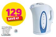 Logik 1.7Ltr Cordless Kettle White RSH-441668-01