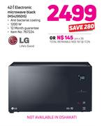 LG 42Ltr Electronic Microwave (Black) MS4295DIS