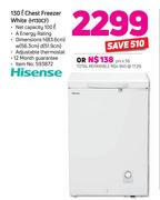 Hisense 130Ltr Chest Freezer (White) H130CF