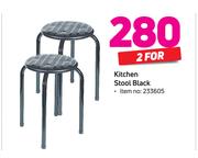 Kitchen Stool Black-For 2