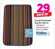 Waltex Candy Overlocked Rug 50 x 80 cm
