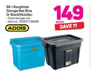 Addis 68Ltr Roughtote Storage Box (Blue Or Black)-Each