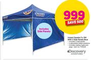 Discovery Adventures Instent Gazebo 3 x 3M With 2 Side Panels Blue