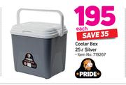 Pride Cooler Box 25Ltr (Silver)-Each