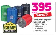 Camp Master Envelope Sleepover Sleeping Bag-Each
