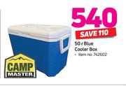 Camp Master 50Ltr Blue Cooler Box 