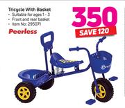 Peerless Tricycle With Basket