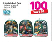 Kid Connection Animals In Back Pack