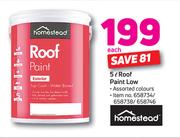 Homestead 5Ltr Roof Paint Low-Each