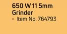 Black & Decker 650 W 115mm Grinder