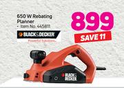 Black & Decker 650 W Rebating Planner