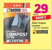 Garden Master 30d Per Sqm Organic Compost-Each