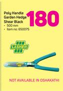 Lasher Poly Handle Garden Hedge Shear Black