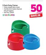 Snookums 3 Pack Potty Trainer-Per Pack
