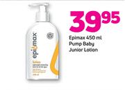 Epimax 450ml Pump Baby Junior Lotion