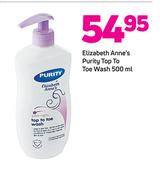 Elizabeth Anne's Purity Top To Toe Wash-500ml