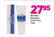 Bennetts Baby Bum Creme-75g Tube