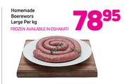 Homemade Boerewors Large Per Kg