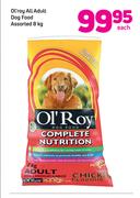 Ol'roy All Adult Dog Food Assorted-8Kg