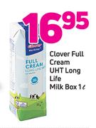 Clover Full Cream UHT Long Life Milk Box-1Ltr