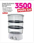 Salton cozedor de alimentos de 3 prateleiras SFS-100