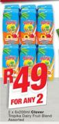 Clover Tropica Dairy Fruit Blend Assorted 6x200ml-For 2
