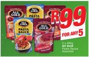 All Gold Pasta Sauce Assorted-5 x 405g