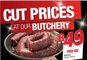 Karoo Braai Wors-Per kg