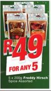 Freddy Hirch Spice Assorted-5 x 200g