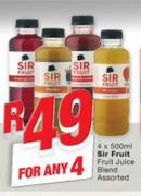Sir Fruit Fruit Juice Blend Assorted-4 x 500ml