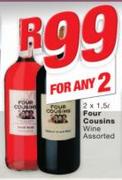 Four Cousins Wine Assorted-2 x 1.5Ltr